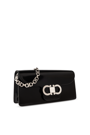 FERRAGAMO Cartera de cuero tipo sobre