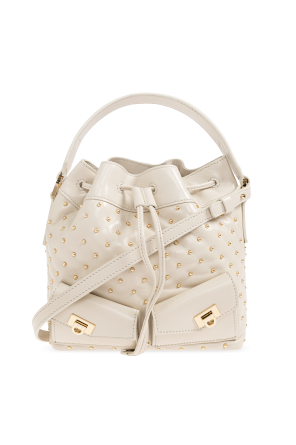 Bolso de cuero tipo "Drawstring"