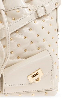FERRAGAMO Kožená taška „Drawstring“