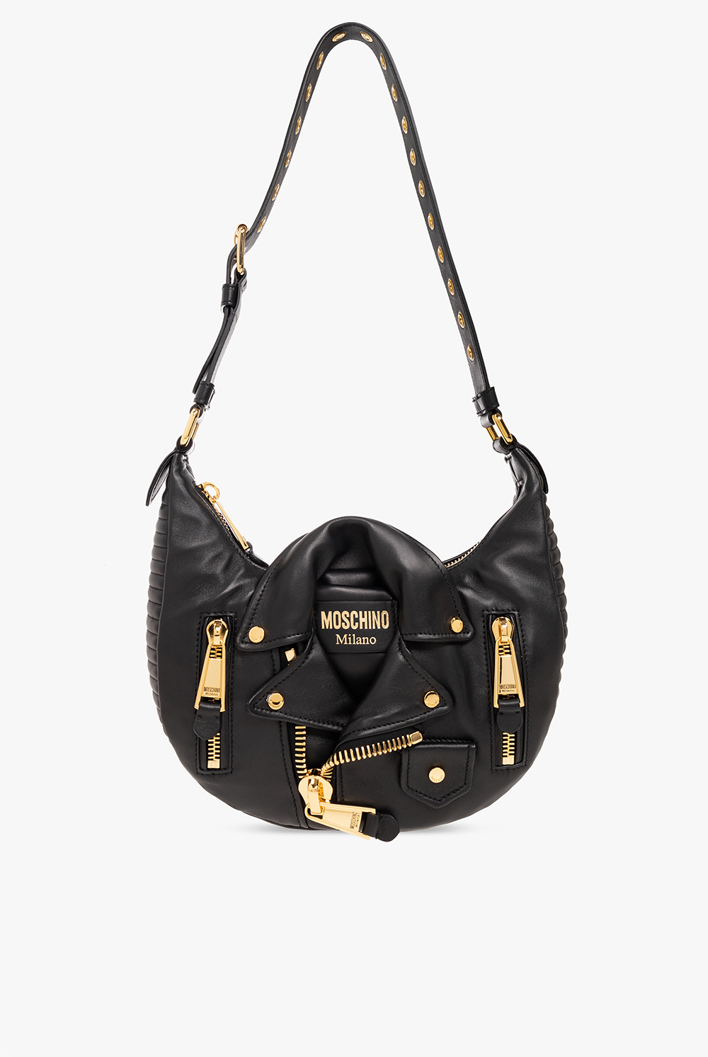 Black 'Biker' shoulder bag Moschino - Louis Vuitton pre-owned
