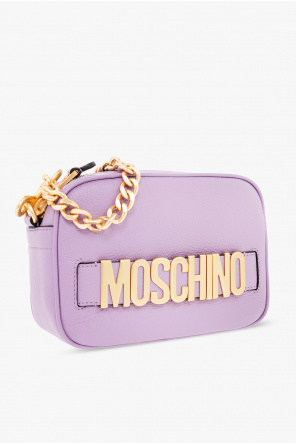 Moschino logo-print dry bag Orange