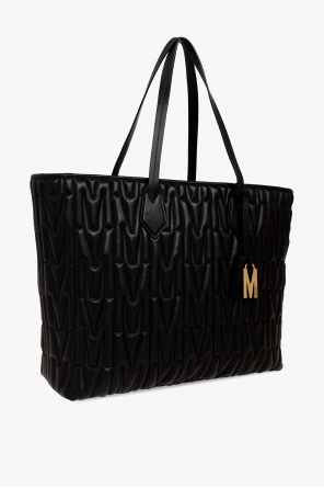 Moschino Skórzana torba typu ‘shopper’