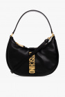 Moschino Bonny Sat Hand Bag In Blue Satin