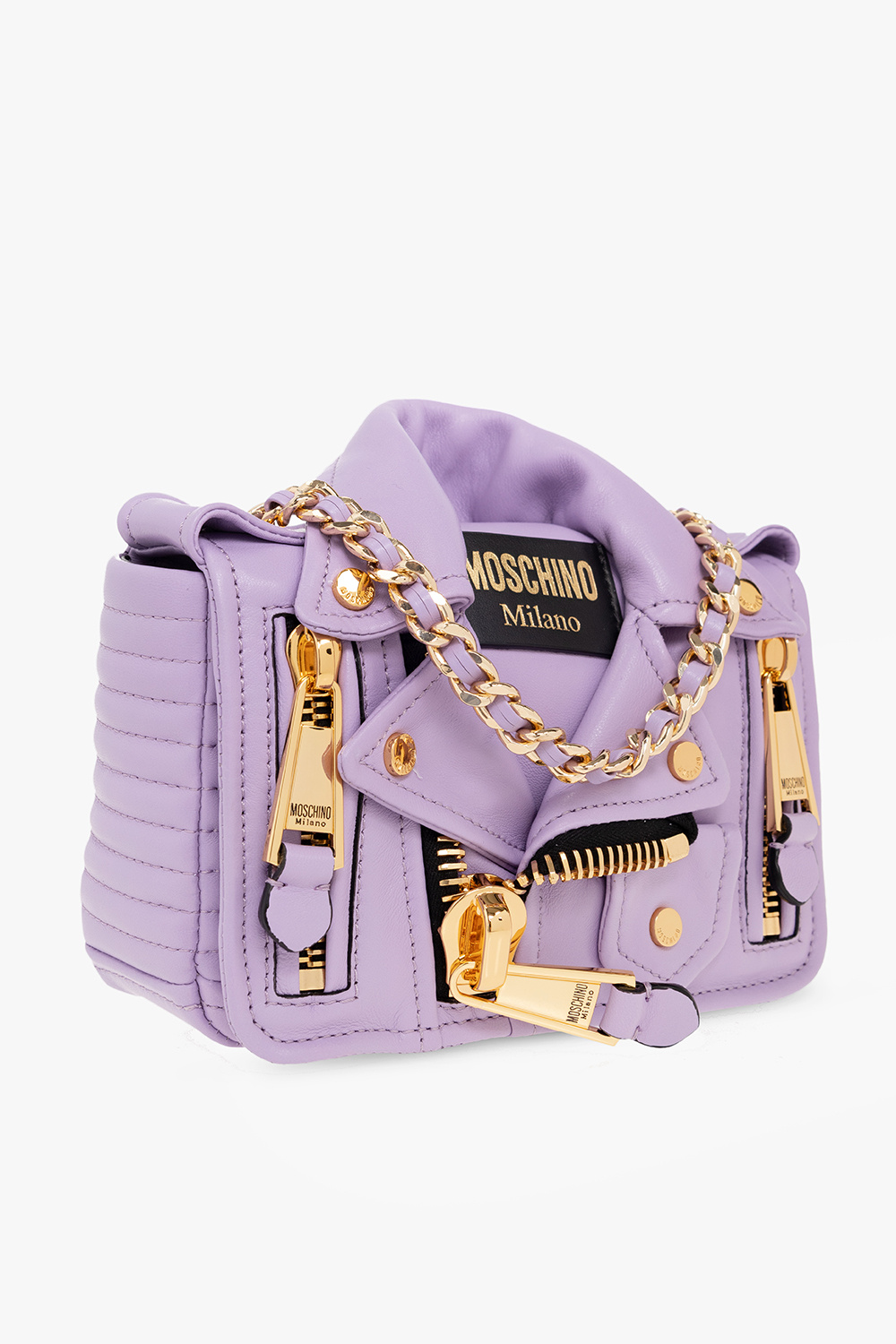 Moschino ‘Biker Small’ leather shoulder Saddle bag