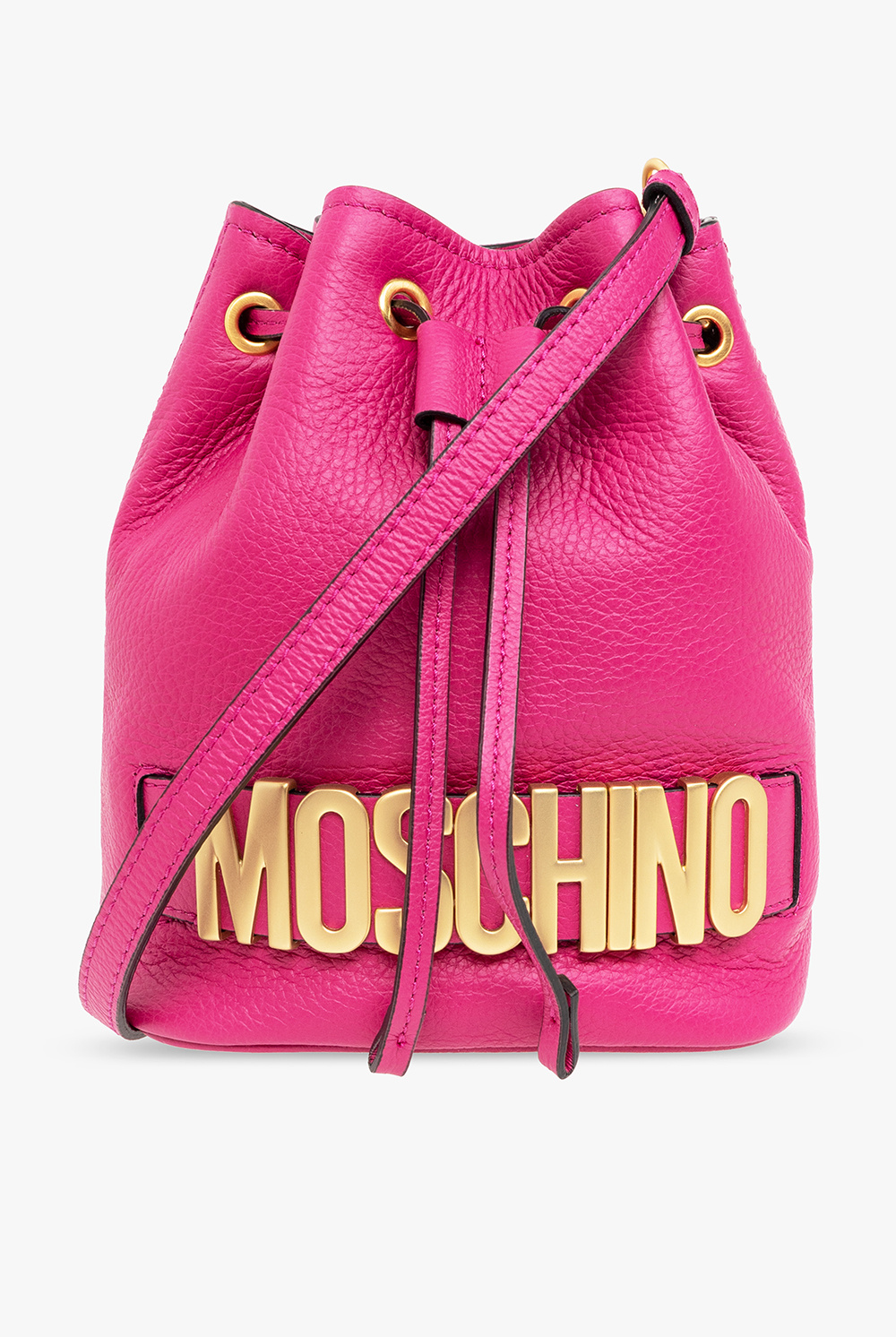 Moschino Leather bucket bag