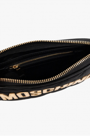 Moschino Womens Myra Bag Green Leaves Keychain