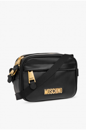 Moschino Shoulder bag straw with logo