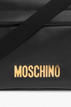 Moschino rattan-woven drawstring bag