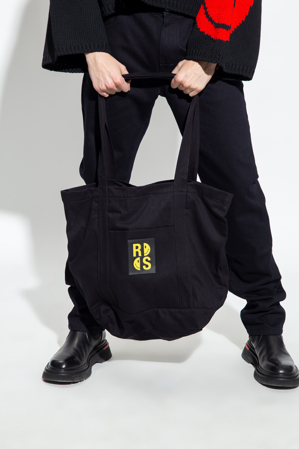 Raf Simons Lin leather shoulder bag Braun®