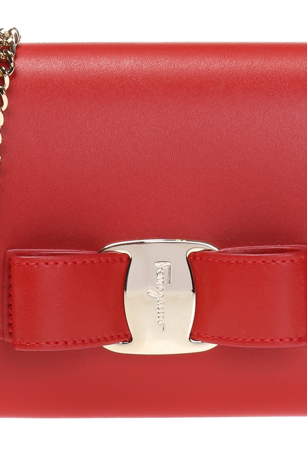 Red Wallet on chain FERRAGAMO - Vitkac GB