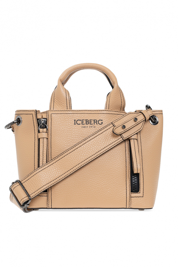 Iceberg Leather shoulder Voltaire bag