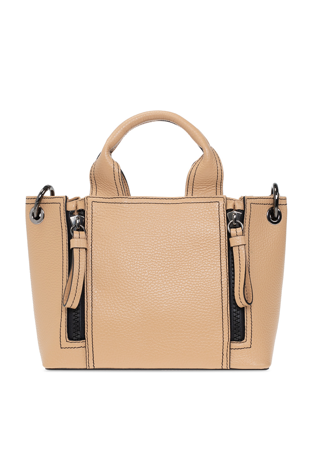 Iceberg brings you the Eva Large Tote studded bag that keeps all your belongings safe and protected