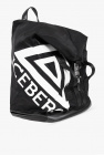 Iceberg BLACK Duffel bag with logo