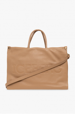 TEEN metallic leather top-handle bag