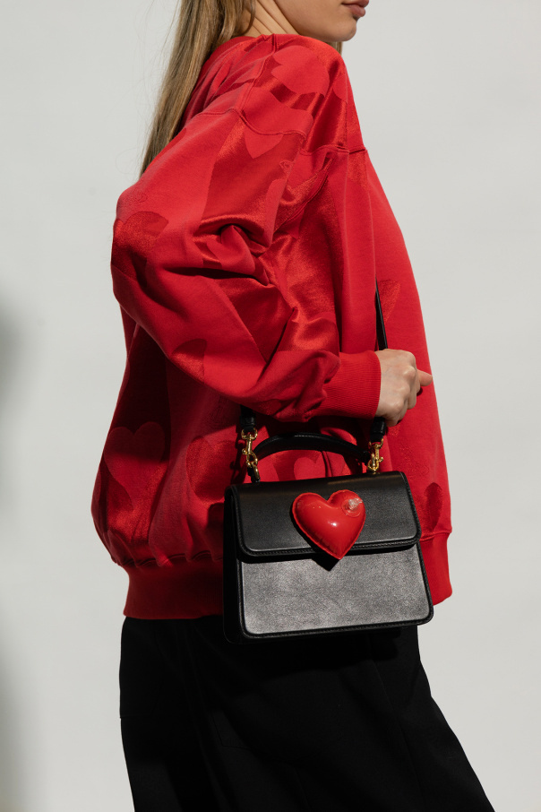 Moschino inflatable-heart shoulder bag - Red