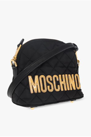 Moschino Shoulder clasp bag with logo