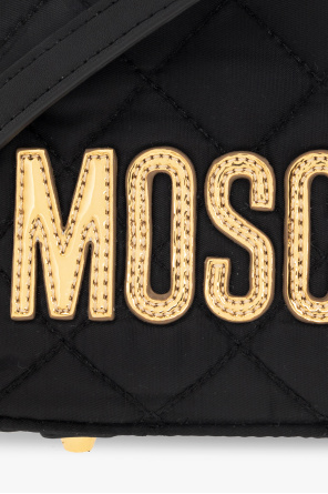 Moschino Shoulder clasp bag with logo