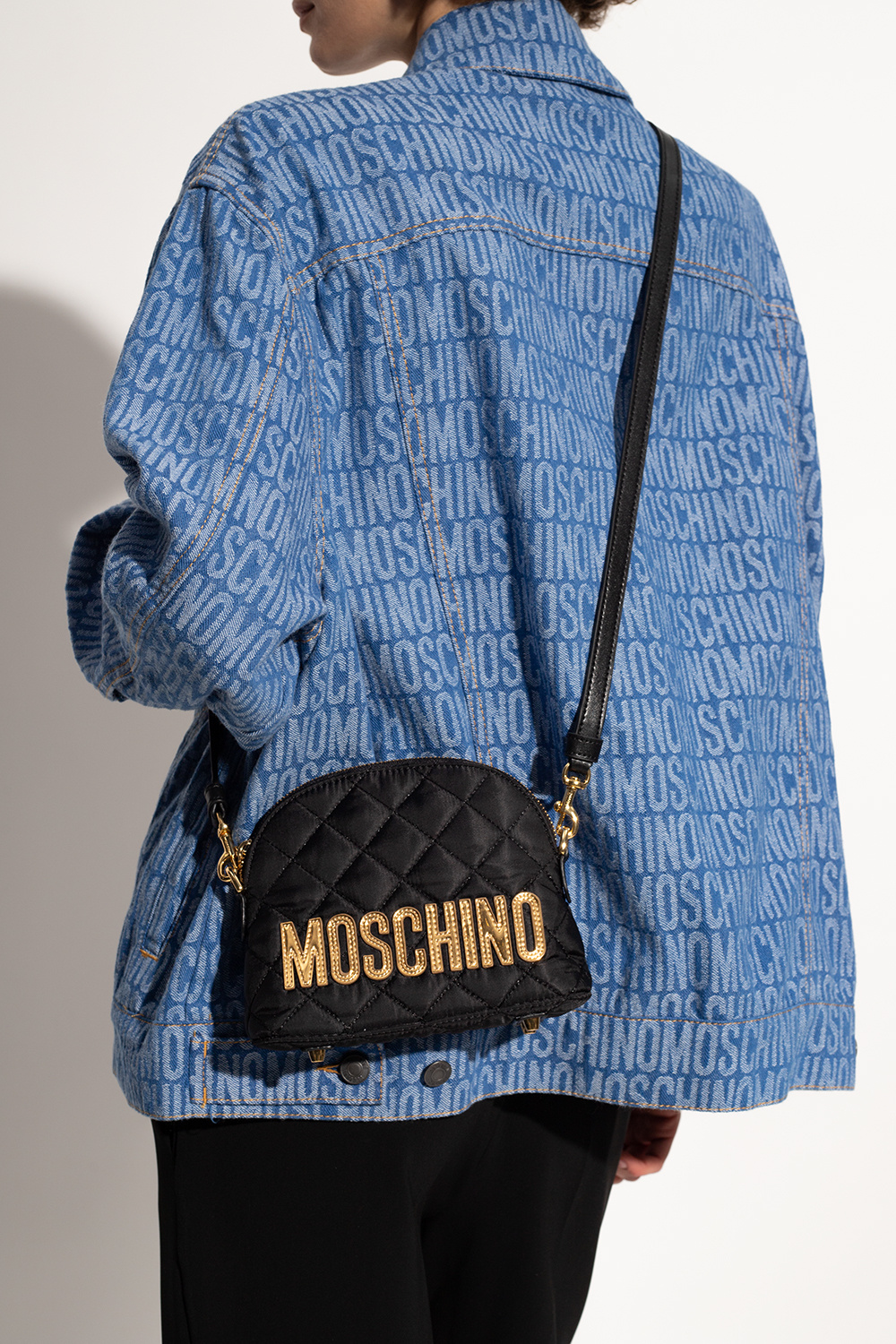 Black Shoulder bag with logo Moschino - Vitkac France
