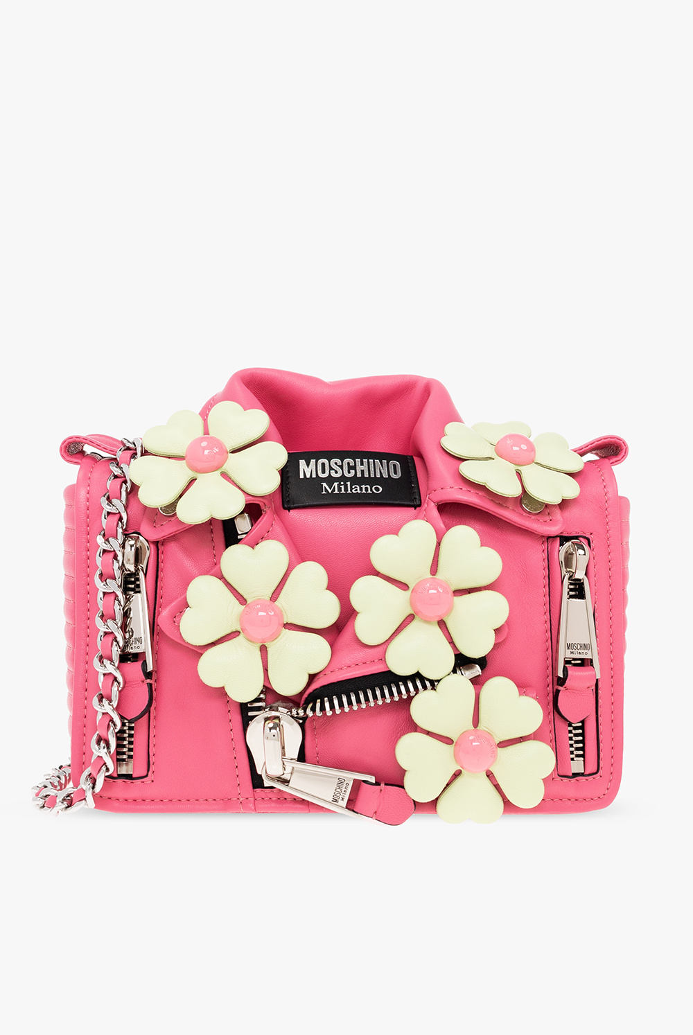 Moschino ‘Flowers Biker’ shoulder bag