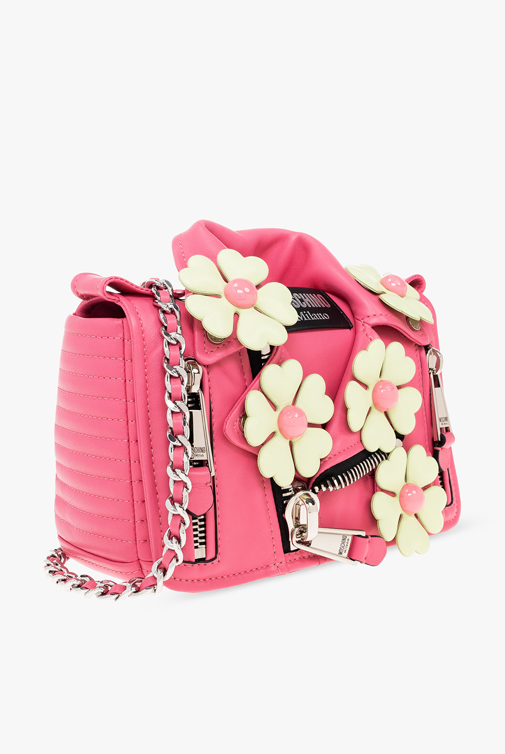 Moschino ‘Flowers Biker’ shoulder bag