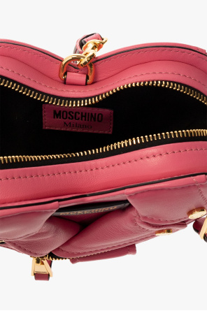Moschino pink polka-dot crossbody bag