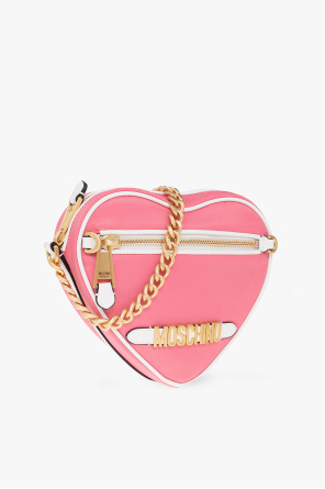 Moschino ALTAIRE crocodile-effect triangle knot bag