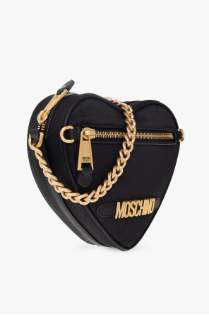 Moschino Heart-shaped shoulder Black bag