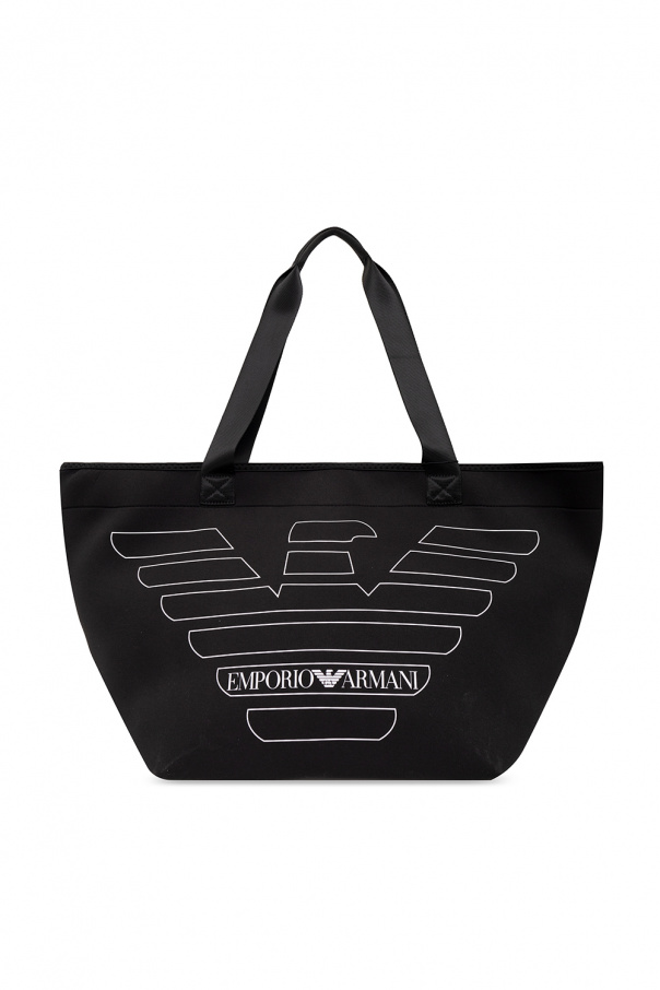 Emporio Armani Beach bag with logo
