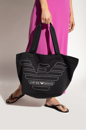 Beach bag with logo od Emporio Armani