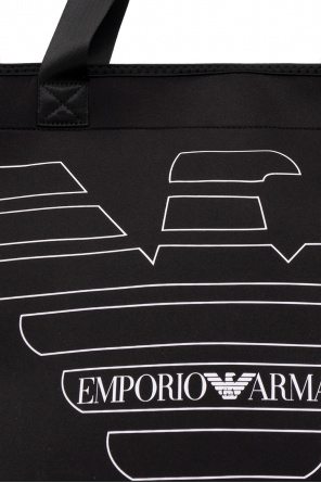 Emporio Armani Beach bag with logo