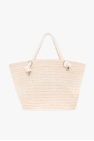 Emporio Armani cream Beach bag