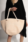 Emporio Armani cream Beach bag