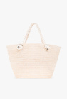 Emporio Armani cream Beach bag