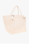 Emporio Armani cream Beach bag