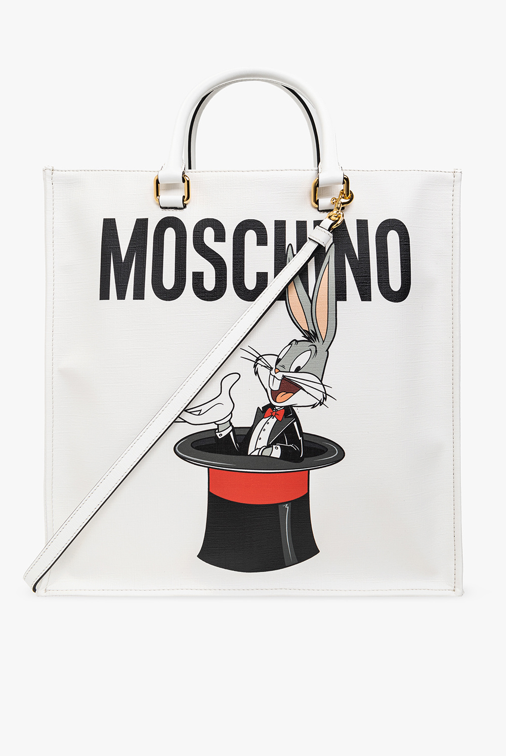 Moschino mini M crocodile-effect bag Rosa
