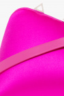 The Attico neon ‘Midnight’ satin clutch