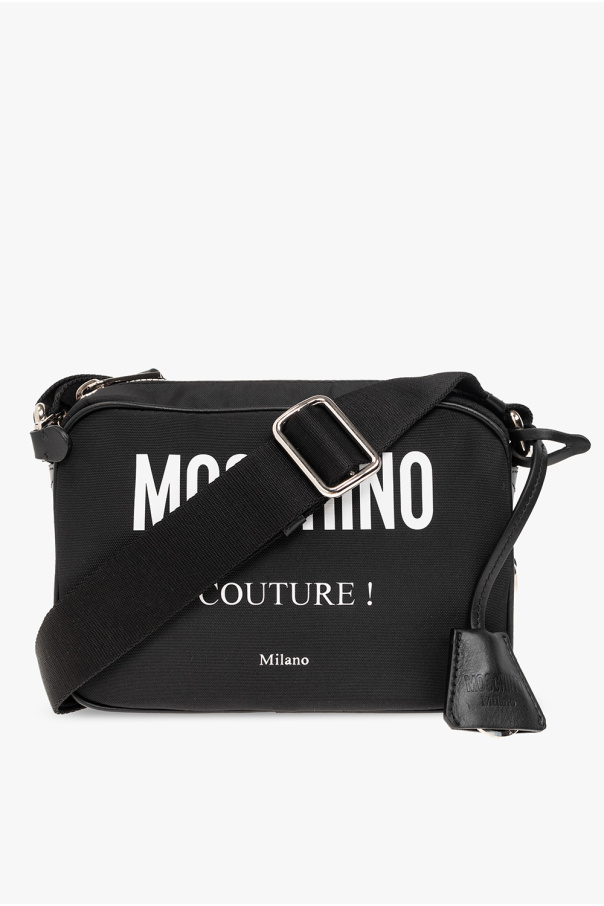 Moschino Bally monogram-print leather bag Brown