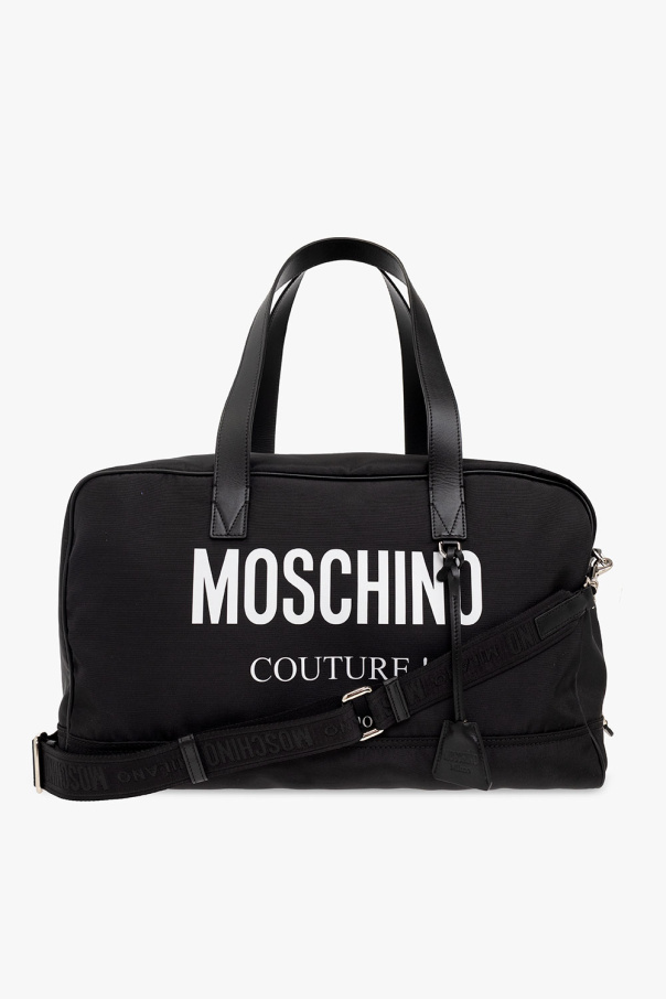 Moschino Bios striped shoulder bag