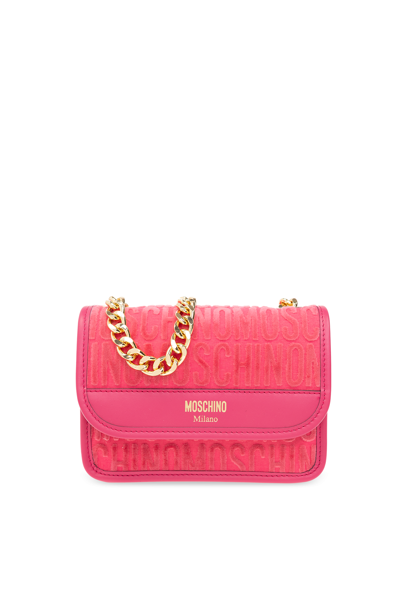 Pink Shoulder bag with logo Moschino - Vitkac Italy