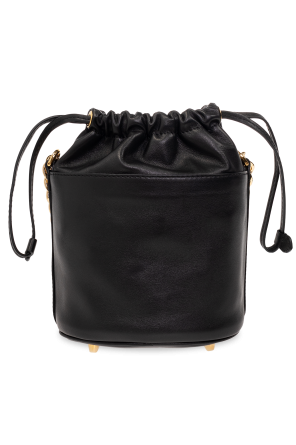 Moschino Skórzana torba na ramię typu ‘bucket’