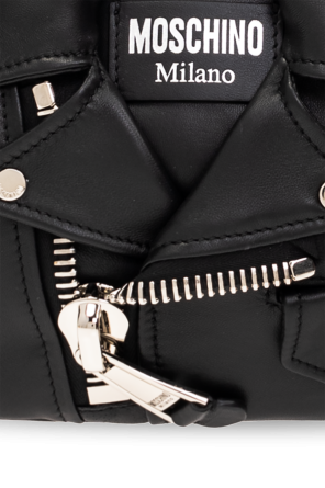 Moschino Biker-jacket shoulder bag