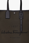 FERRAGAMO GREEN ‘1927 Signature’ shopper bag