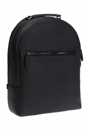 FERRAGAMO Plecak z metalowym logo