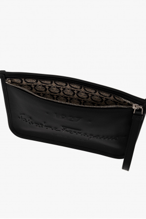 FERRAGAMO Leather handbag with logo