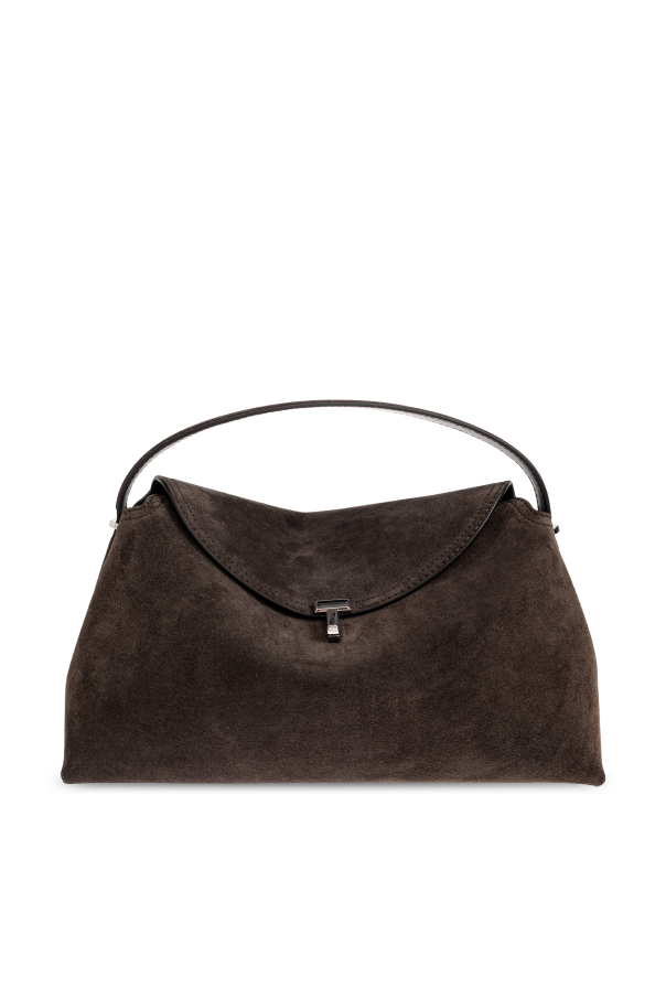 Suede bag `T-Lock` od TOTEME