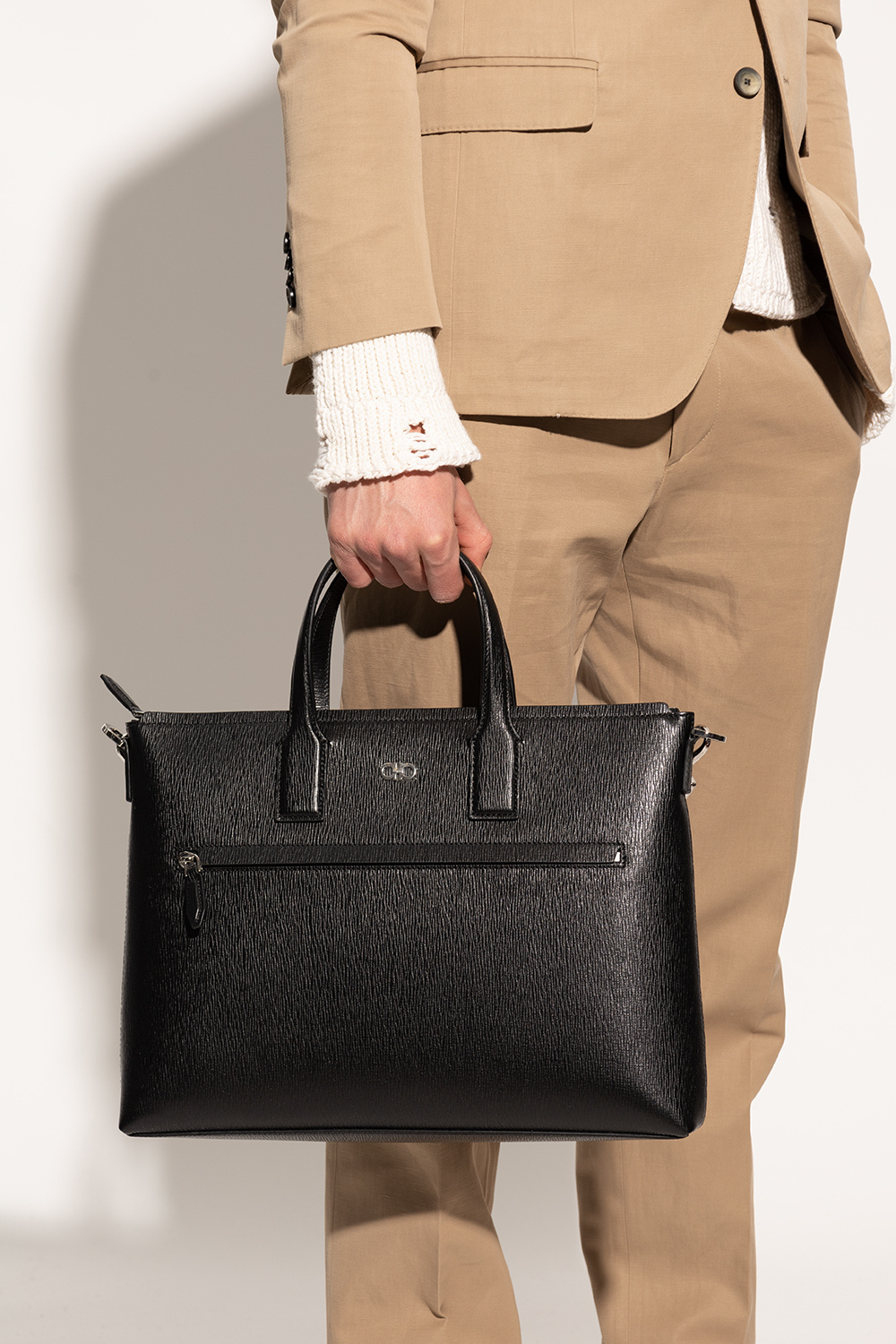 FERRAGAMO Briefcase with logo