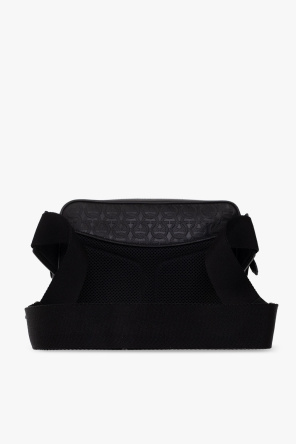 FERRAGAMO snakeskin texture slouch shoulder portable bag