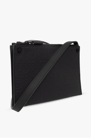 FERRAGAMO Monogrammed leather shoulder bag