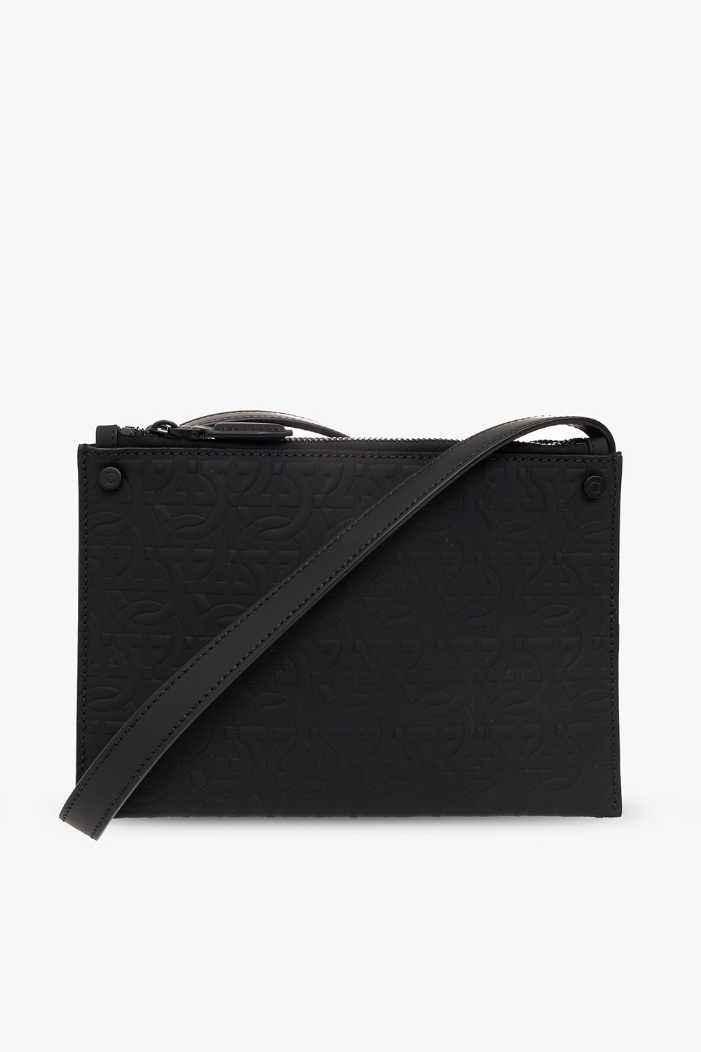 Louis Vuitton Oversized Belt Embossed Monogram Leather Jacket BLACK. Size 38