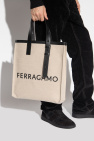 FERRAGAMO cream Shopper bag